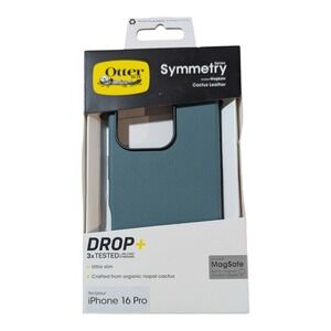 M1. OtterBox Apple iPhone 16 Pro Symmetry Cactus Leather‎ MagSafe Case - Green